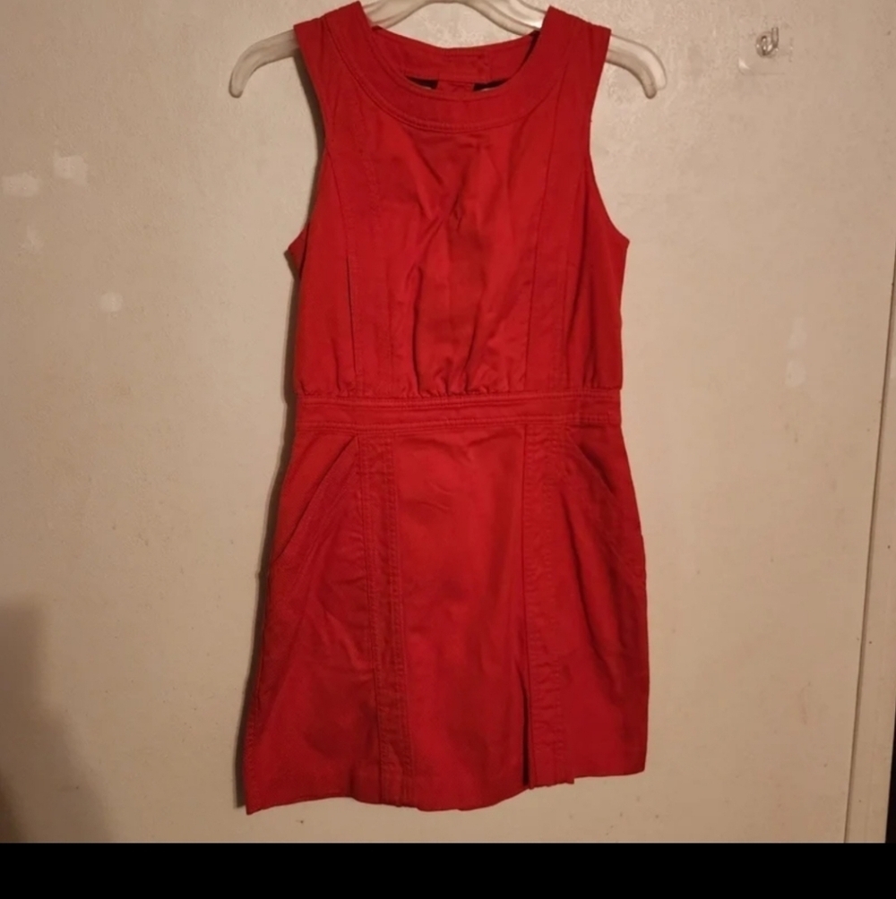 Marc by Marc Jacobs Corduroy Red Orange Dress Size 4 (tiny spot, Read Descript)